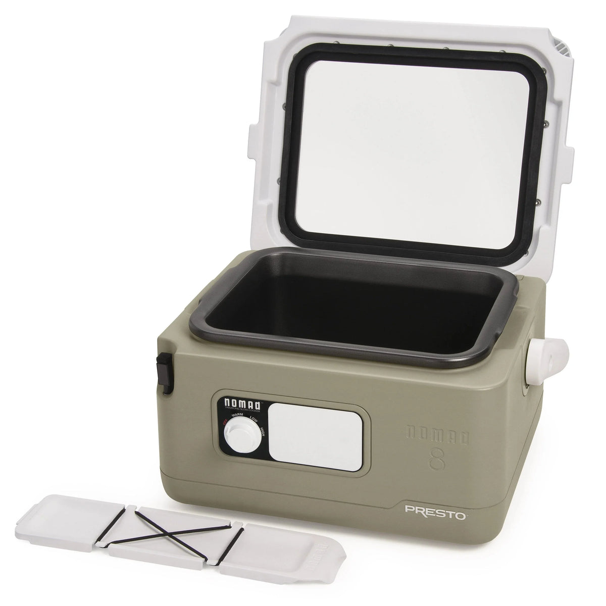 8-Quart Nomad Traveling Slow Cooker in Tan