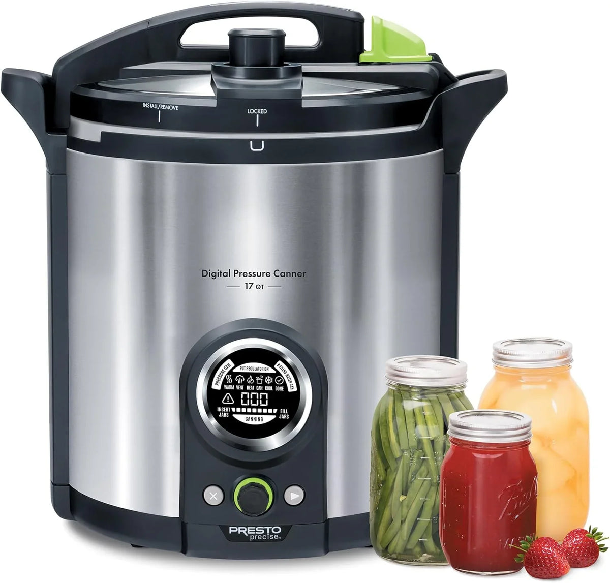 Presto 02152 17-Quart Digital Pressure Canner - Digital Display, Waterbath Capable