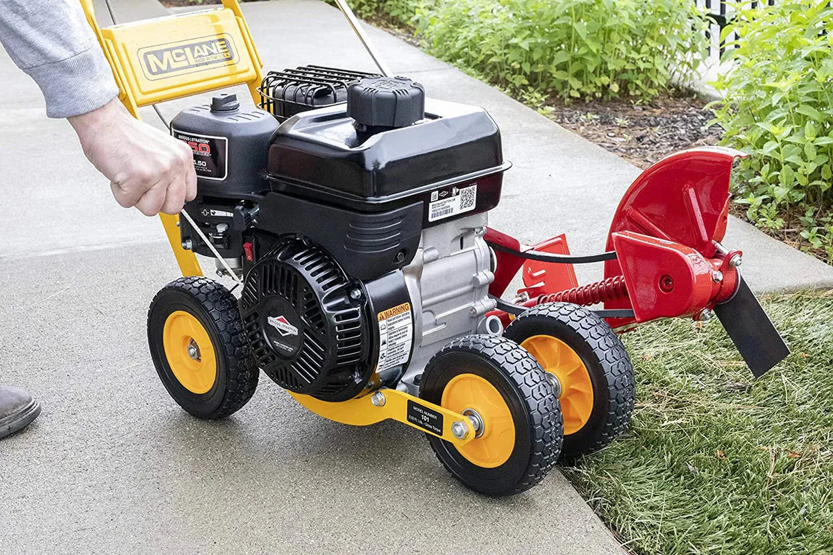101-5.5GT-7Gas Powered Lawn Edger, 5.50 Gross Torque/3.5 HP B&S Engine 7 Wheels