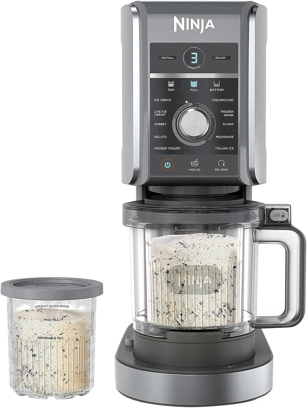 Ninja CREAMi Deluxe 11-in-1 Luxury Ice Cream and Frozen Dessert Maker