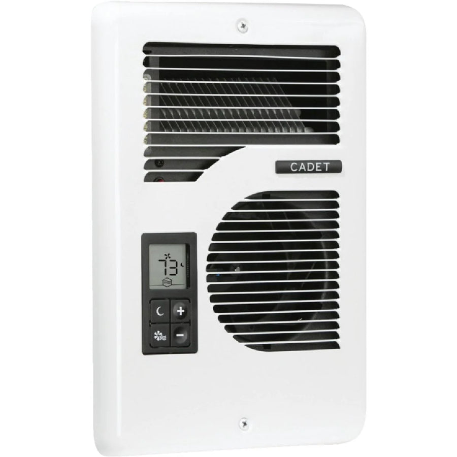 Cadet Energy Plus Wall Heater, Digital Thermostat, 240/208/120V, White