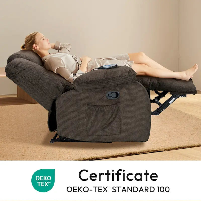Super Comfortable Standard Size Heating and Massage Recliner Chair