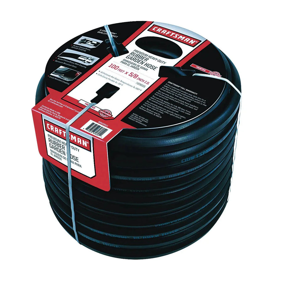 Craftsman Premium Rubber Garden Hose, 100ft. x 5/8. inch