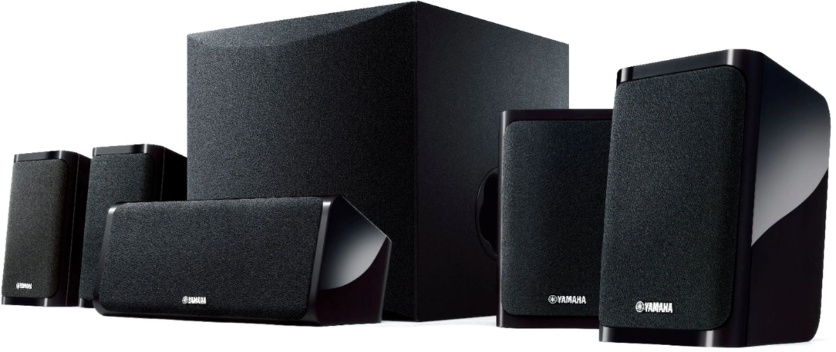 2025 Yamaha – 5.1-Channel 4K Home Theater Speaker System with Powered Subwoofer and Bluetooth Streaming – Black