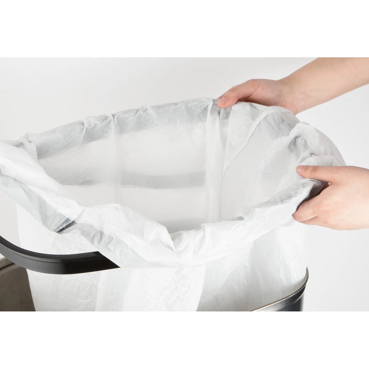 Nine Stars Automatic Trash Can, 21 Gallon Stainless Steel, Motion Sensor Hands Free Soft Close Lid Garbage Bin, Silver