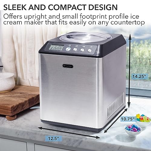 Whynter ICM-201SB Upright Automatic Ice Cream Maker with Built-in Compressor