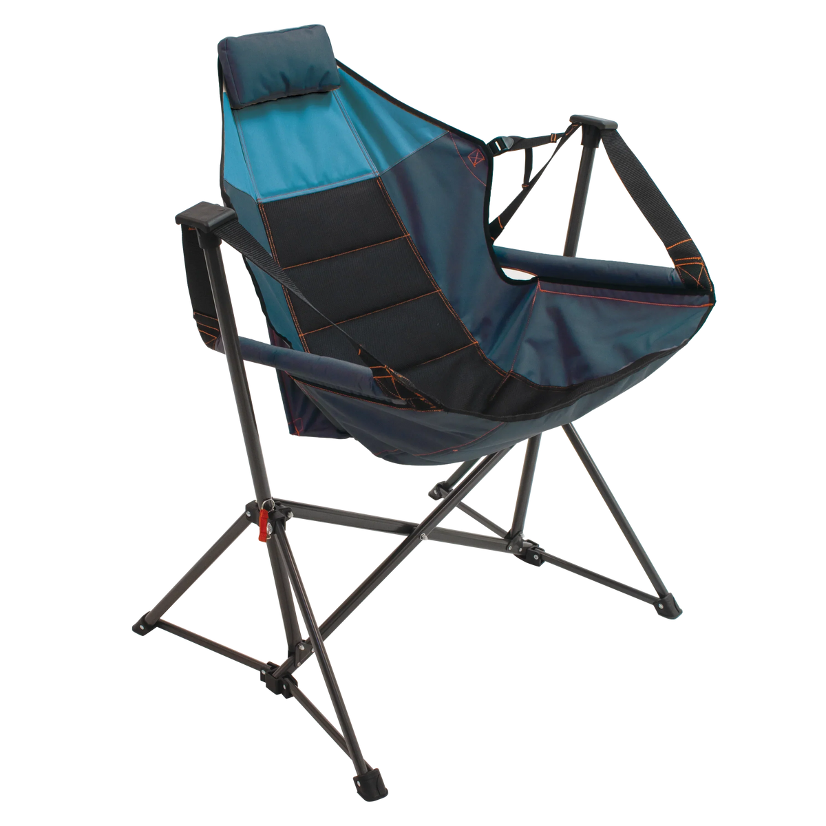 swing hammock chair hammock lounger features a cradling suspended design steel frame shy blue navy