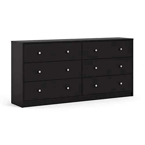 Home Square 3 Piece Bedroom Set with 6-Drawer Double Dresser