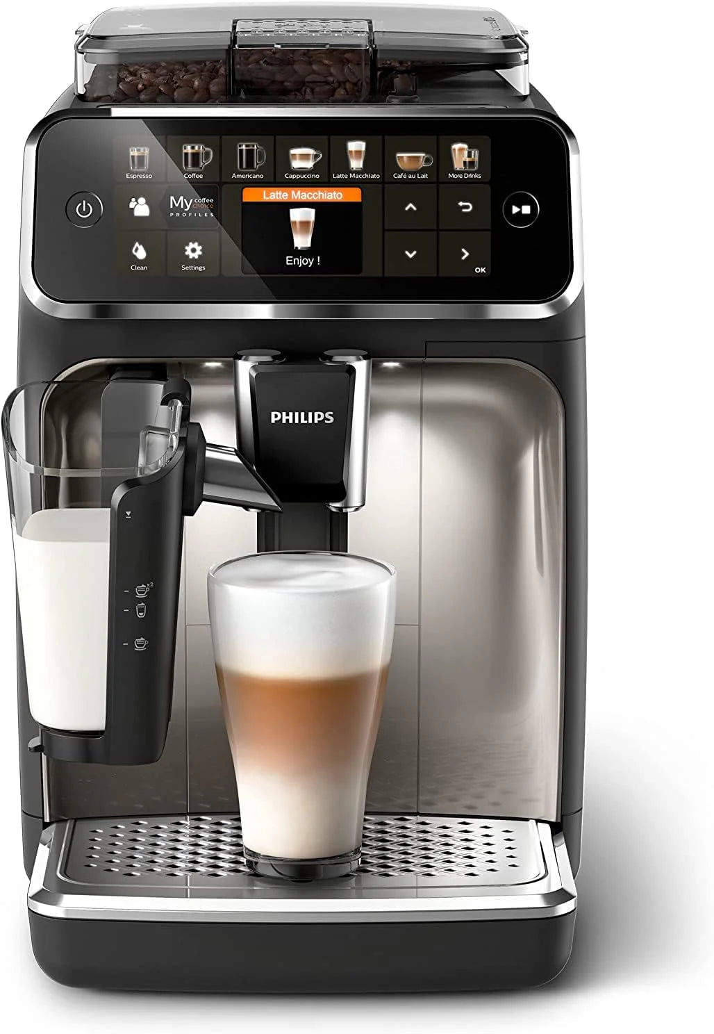 PHILIPS 5400 Fully Automatic Espresso Machine with LatteGo