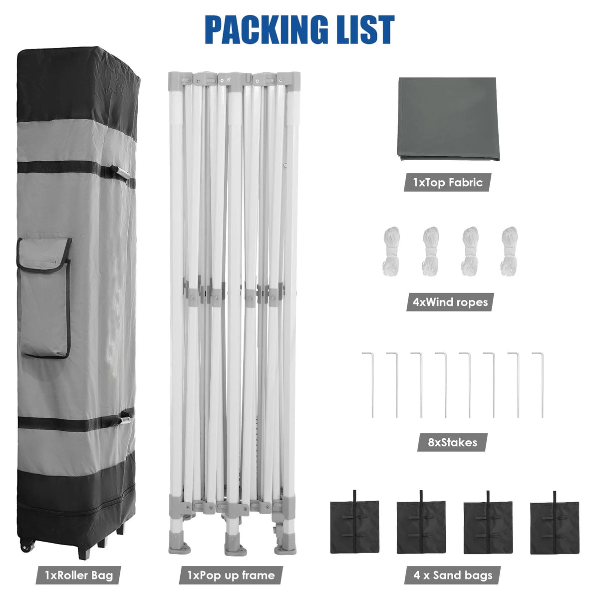 HOTEEL 10x15 Heavy Duty Canopy Tent ,Pop up Canopy for Parties Wedding,Commercial Easy up Gazebo with Roller Bag,UV 50+ &,White