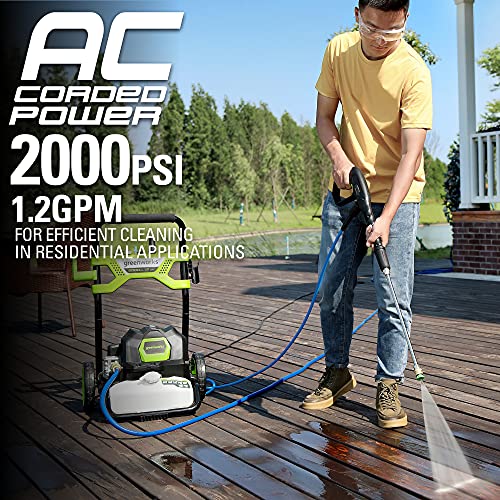 Greenworks 2000 PSI 1.2 GPM Pressure Washer GPW2003