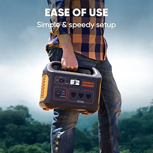 Jackery Explorer 1000 Portable Power Station, 1002Wh, 3x1000W AC Outlets, Solar Compatible, Quiet Operation, Outdoor Use
