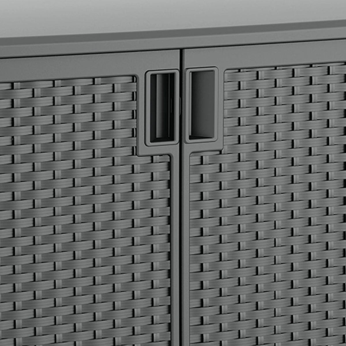 Suncast Outdoor 97-gallon Cabinet Deck Storage Box, Gray
