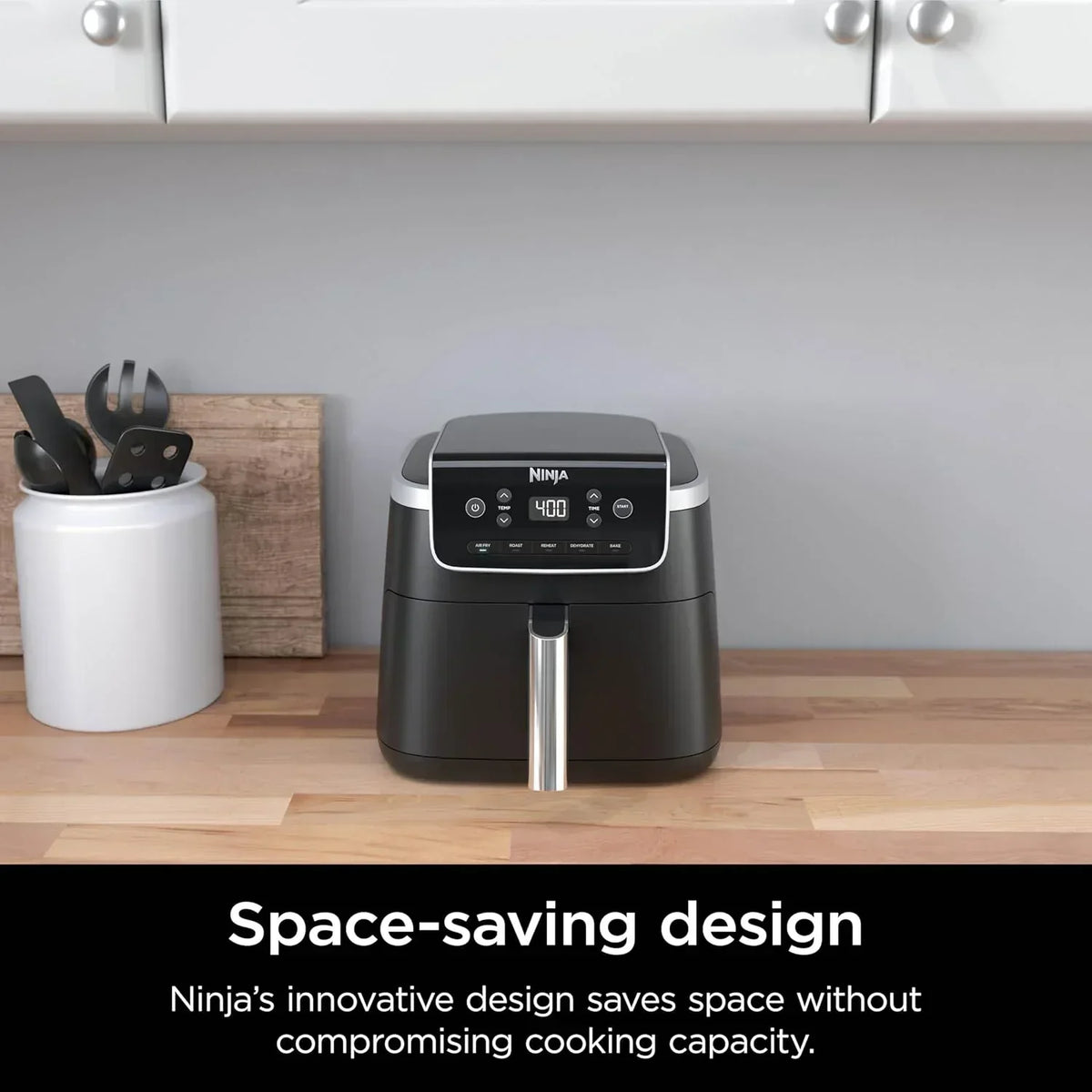 Ninja Air Fryer Pro 5-quart 4-in-1 air fryer that air fries bakes reheats and dehydrates