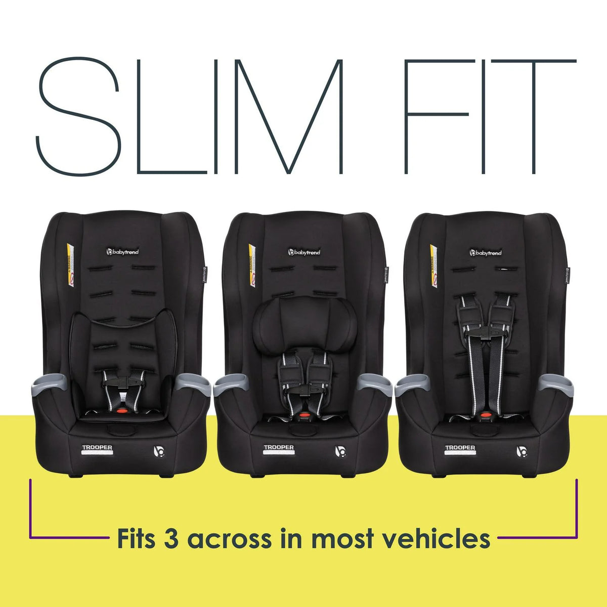Baby Trend Trooper 3-in-1 Convertible Car Seat - Desert Black