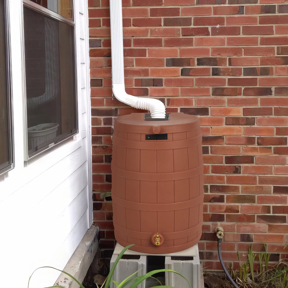 Good Ideas Rain Wizard Rain Storage Collection Rain Barrel 50-Gallon