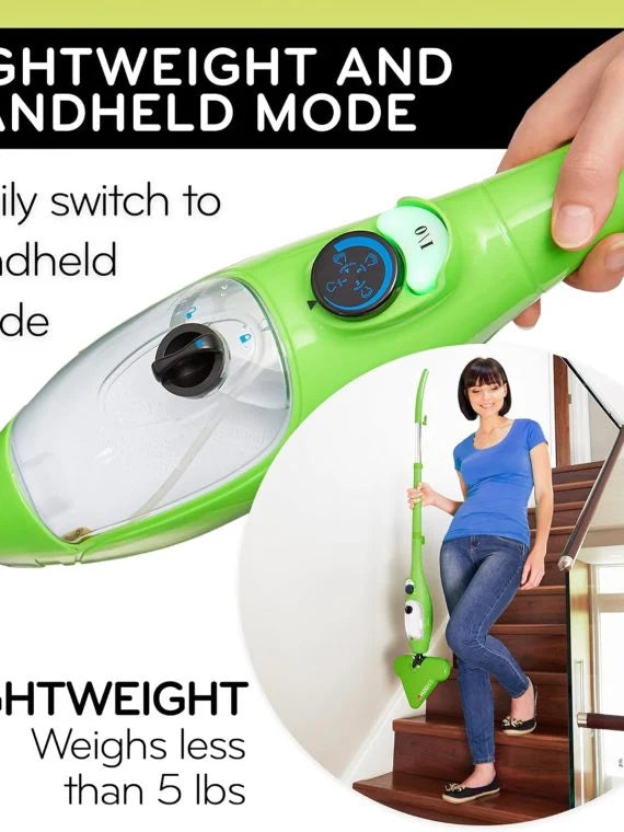 2025 H2O MOP® X5 Steam Mop and Handheld Steam Cleaner For Cleaning Hardwood and Kitchen Tile Floors Grout Cleaner Upholstery Cleaner and Carpets