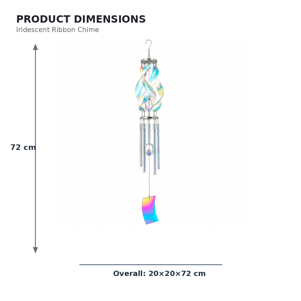 Iridescent Ribbon Chime