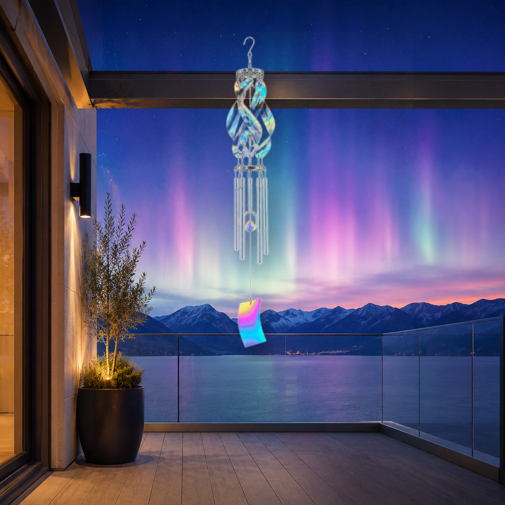 Iridescent Ribbon Chime