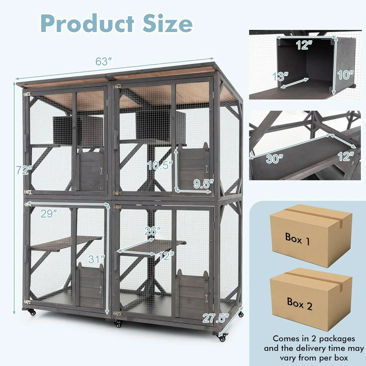 Catio Outdoor Cat Enclosure Large