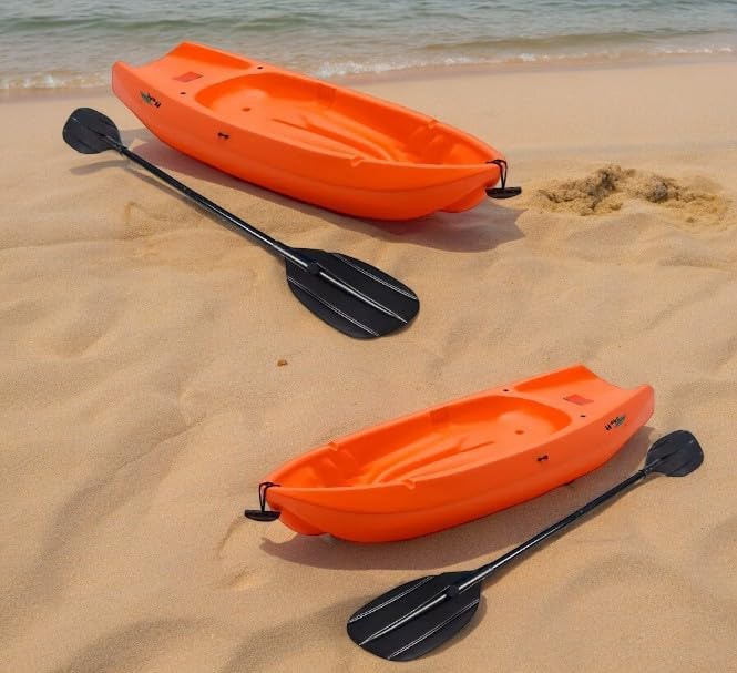 The Wave 6' Youth Kayak with Paddle. Designed for Stability and Safety, It's The Perfect Choice for Young Paddlers Ready to Conquer The Water