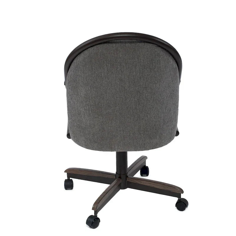 Casual Dining Cushion Swivel-and-Tilt Rolling Caster Chair
