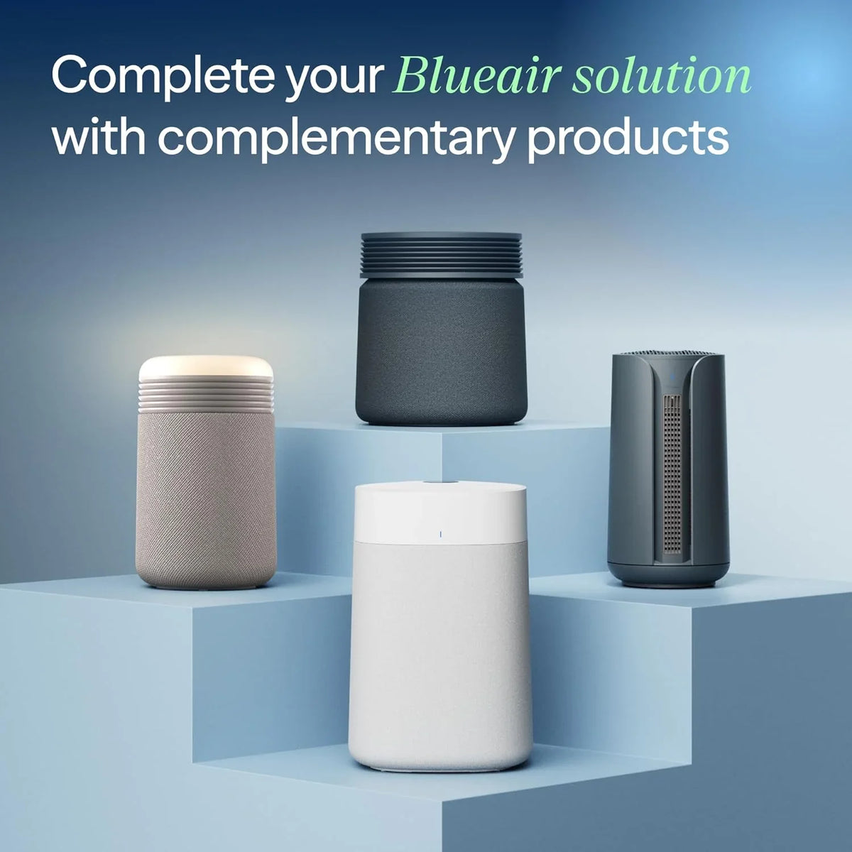 BLUEAIR Air Purifier for Large Rooms & Home - Odor Eliminating Cleans up to 3385 ft², HEPASilent, Smart WiFi, Auto Mode, Doubles as Table, Removes Dust, Smoke, Pet Hair, AHAM Verified, Blue Signature