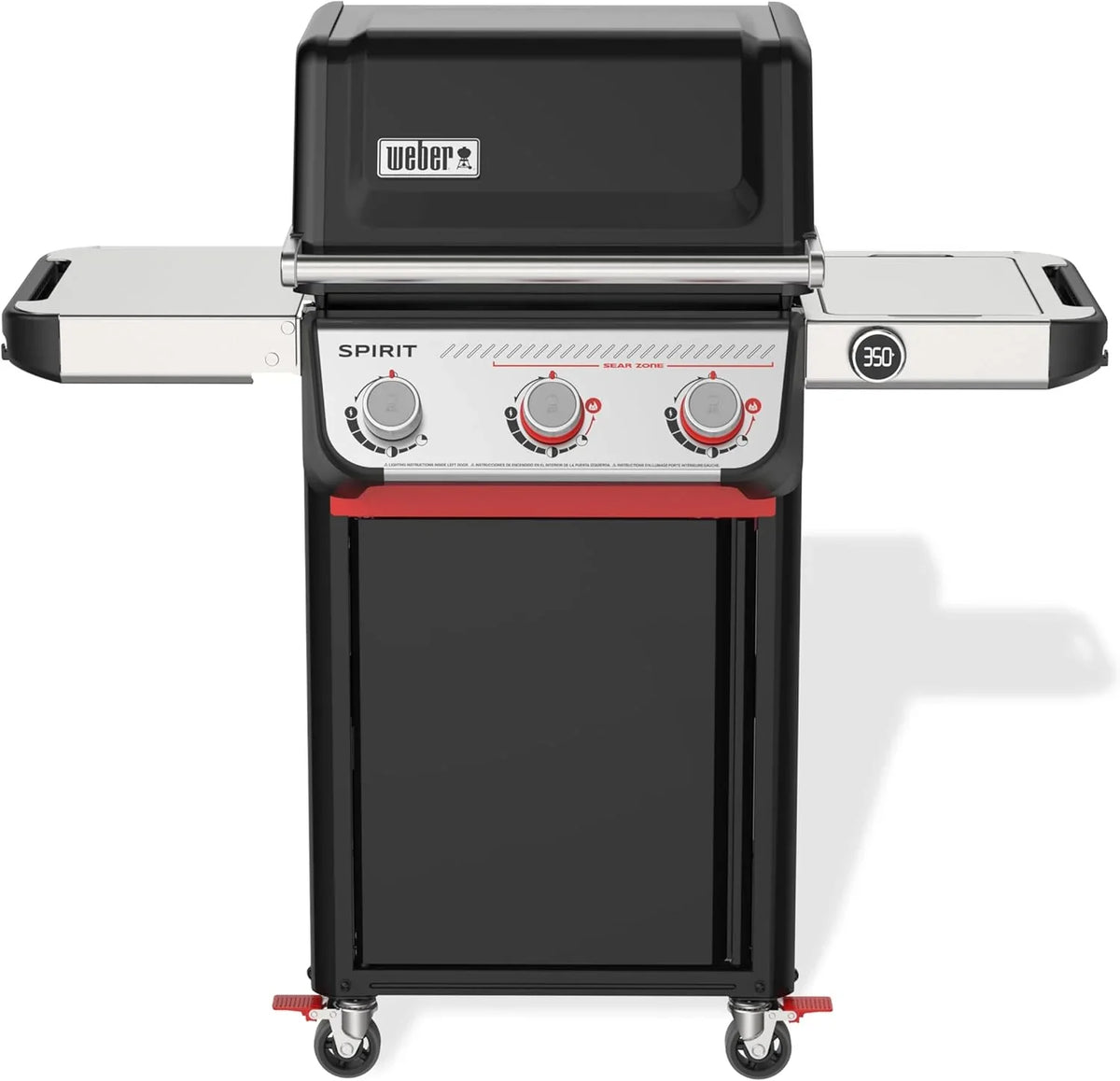 Weber Spirit E-325 Liquid Propane Gas Grill for Outdoor Cooking and BBQ, 3 Burners