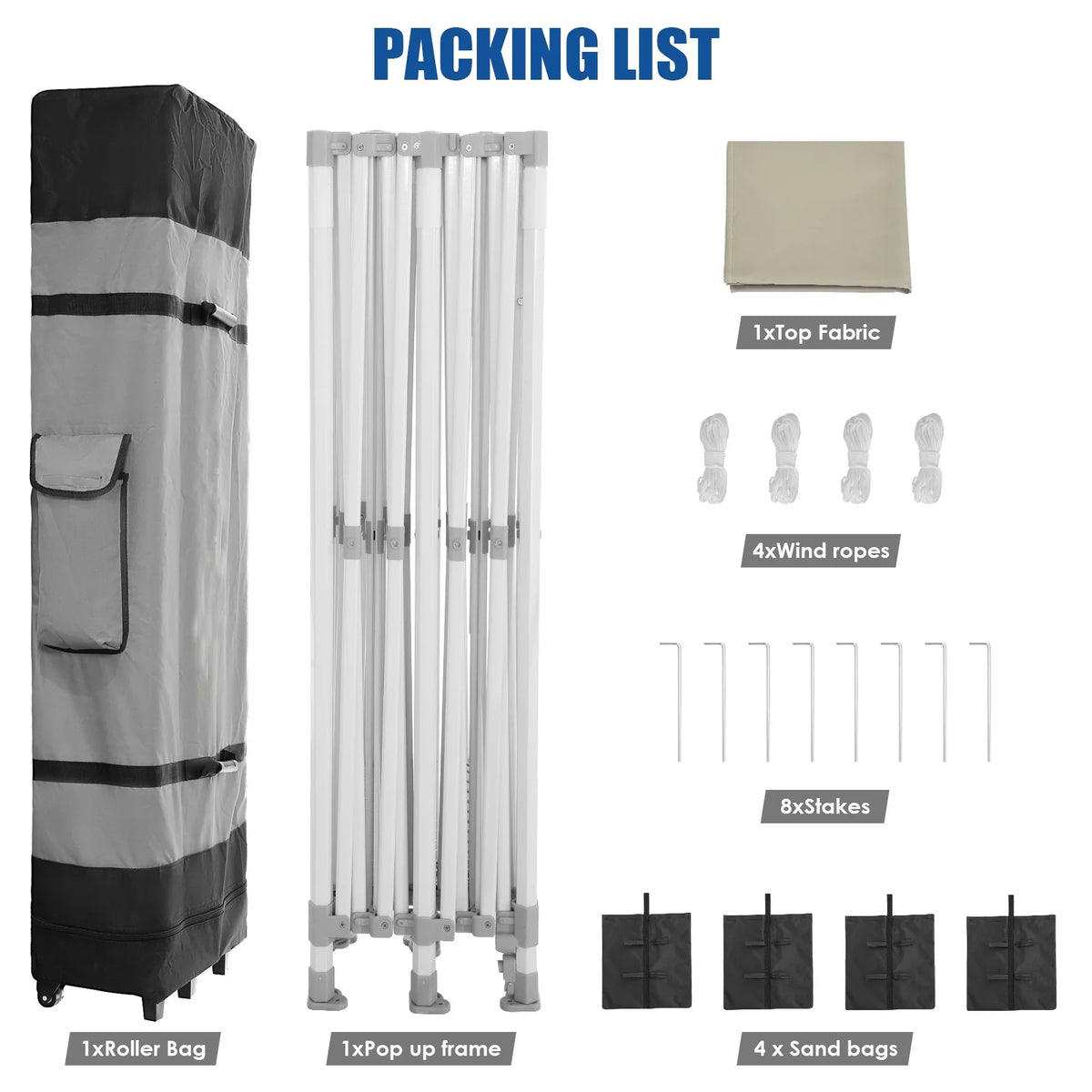 HOTEEL 10x15 Heavy Duty Canopy Tent ,Pop up Canopy for Parties Wedding,Commercial Easy up Gazebo with Roller Bag,UV 50+ &,White