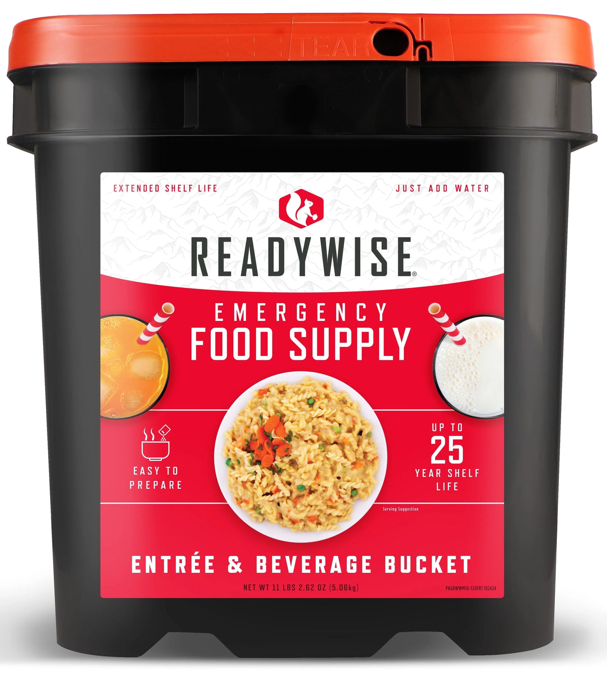 ReadyWise Emergency Food Supply, 120 Serving Entree and Beverage