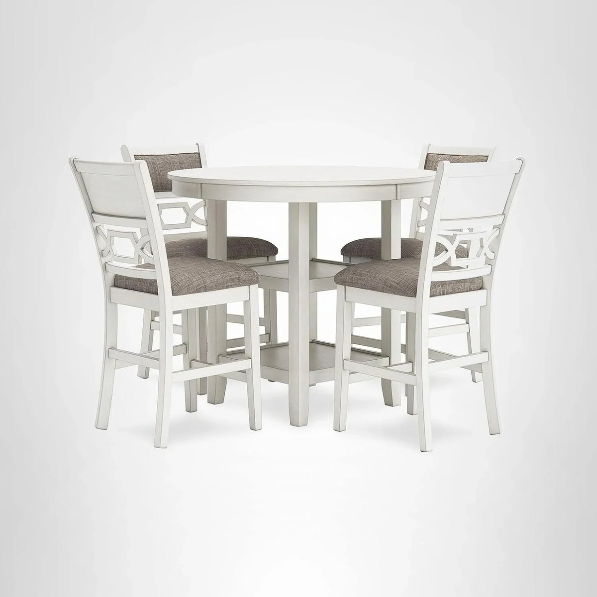 Signature Design by Ashley Bridson 5 Piece Dining Room Set Includes Table 4 Ladderback Barstools