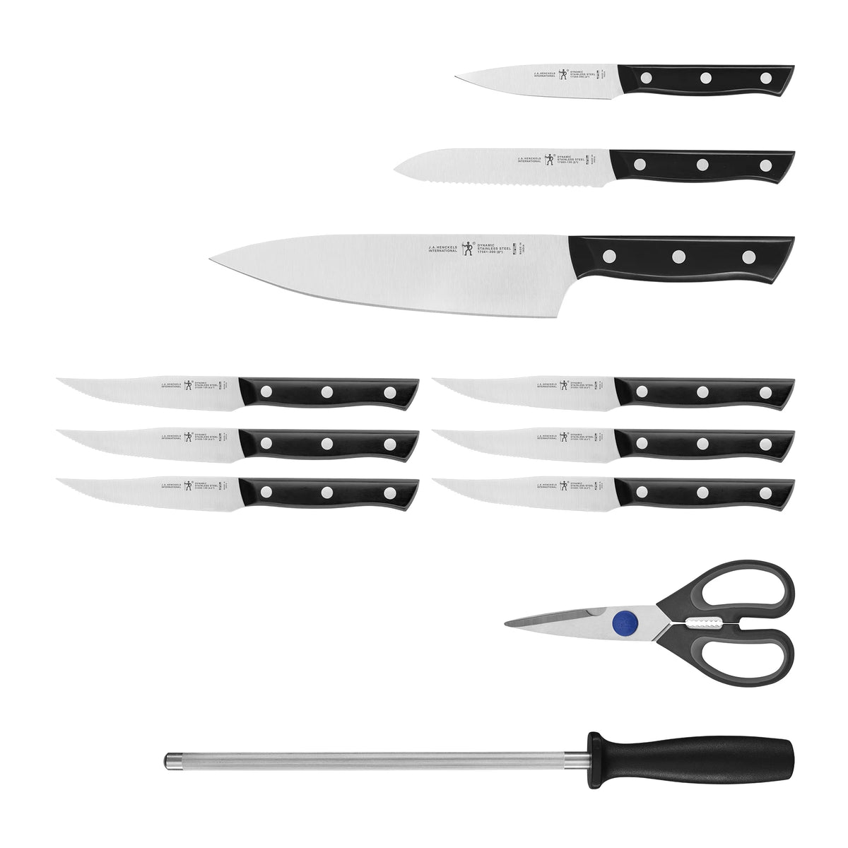 Henckels Dynamic 12-Piece Knife Block Set - Natural
