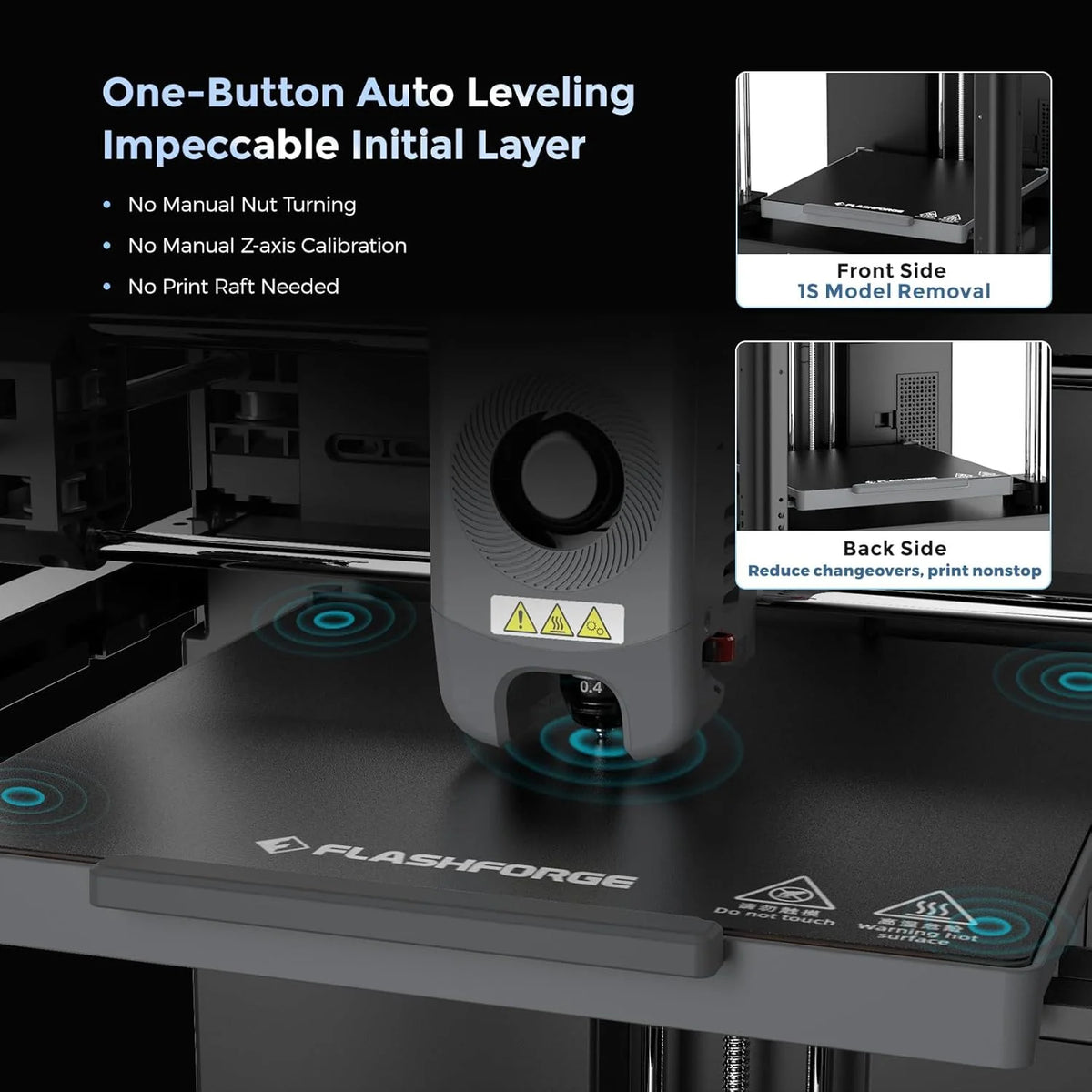 Adventurer 5M 3D Printer with Auto Leveling & High Speed