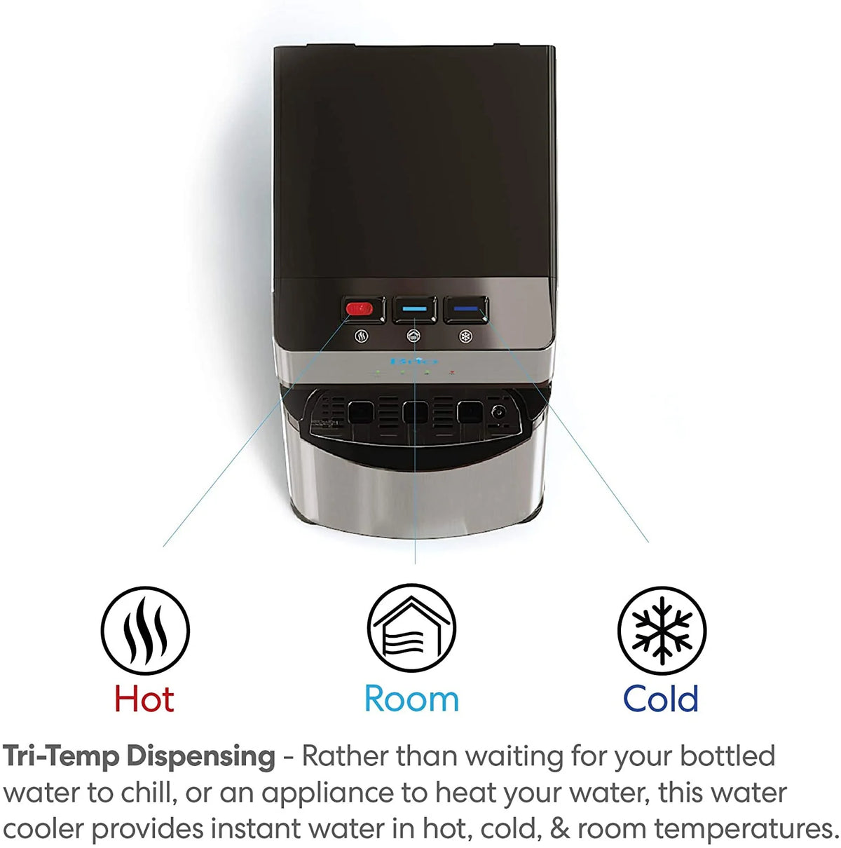 Brio Self Cleaning Bottom Loading Water Cooler Water Dispenser  3 Temperature Settings