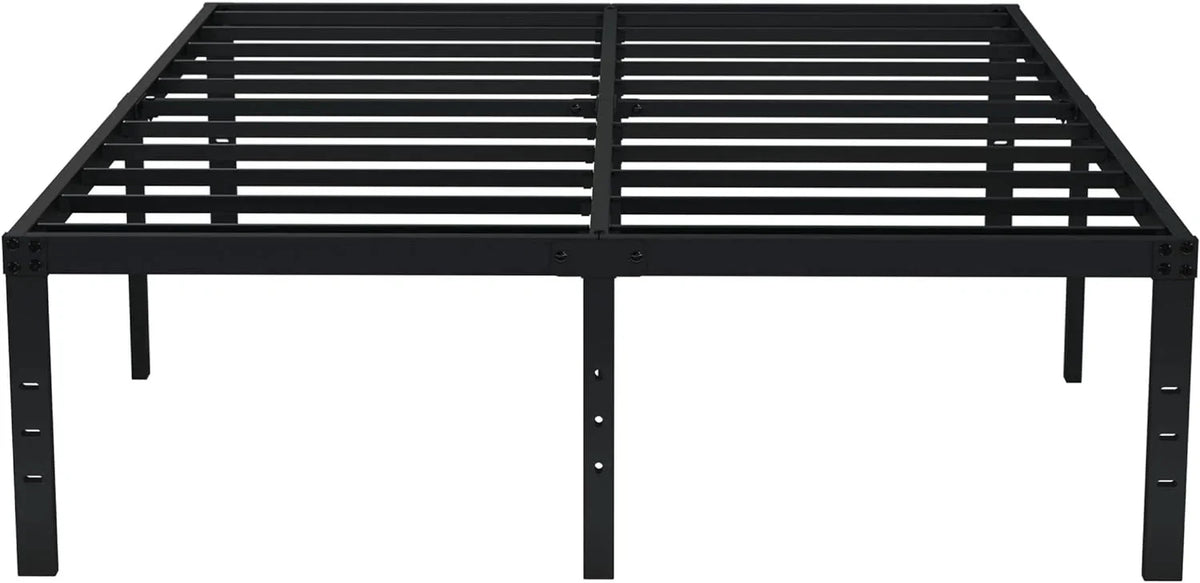EMODA Queen Bed Frame No Box Spring Needed 18 Inch Heavy Duty Metal Tall Platform Bed Frame