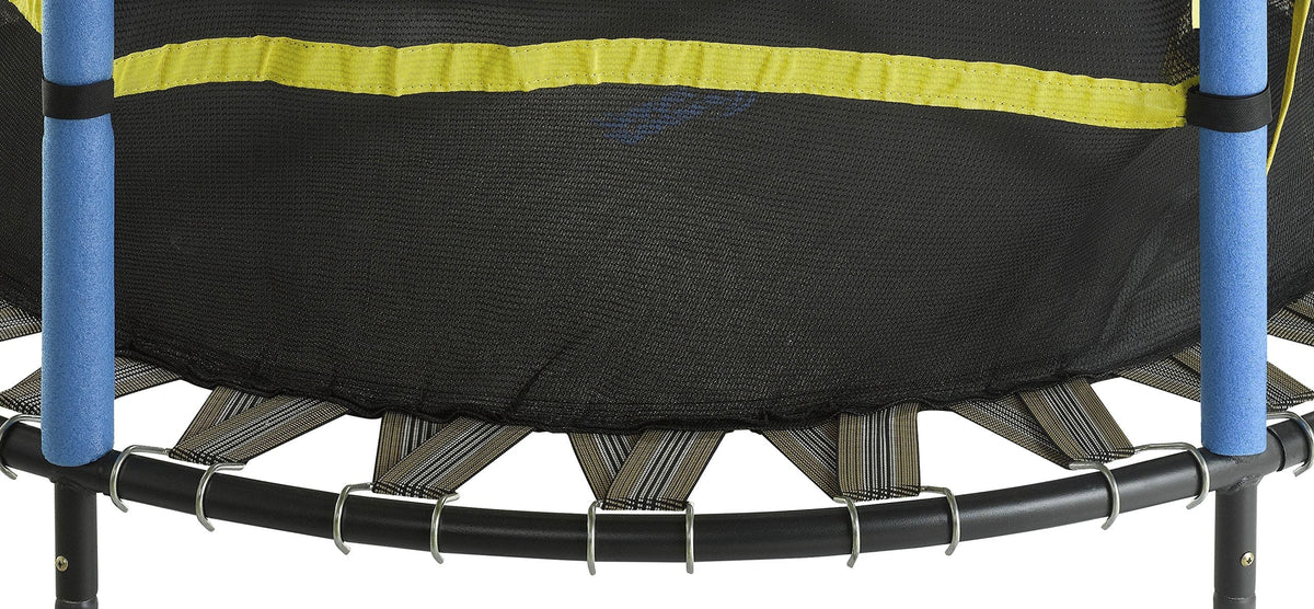 Upper Bounce 55′′ Kids Trampoline with Safety Enclosure – No-Spring Bungee System, Easy Assembly