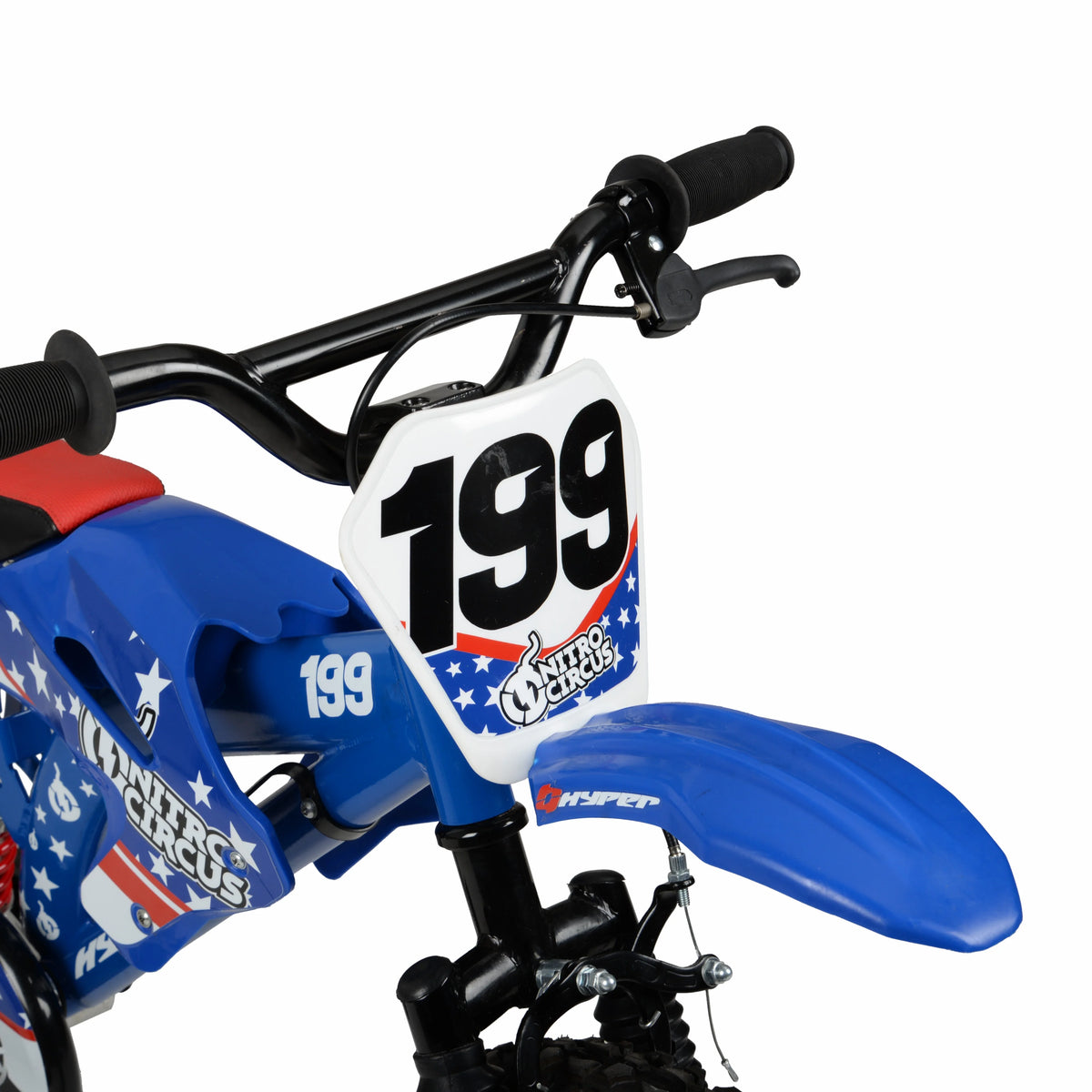 16" Hyper Bicycles Nitro Circus Motobike, Blue, Unisex, Child, Kids Age 4-8 Years
