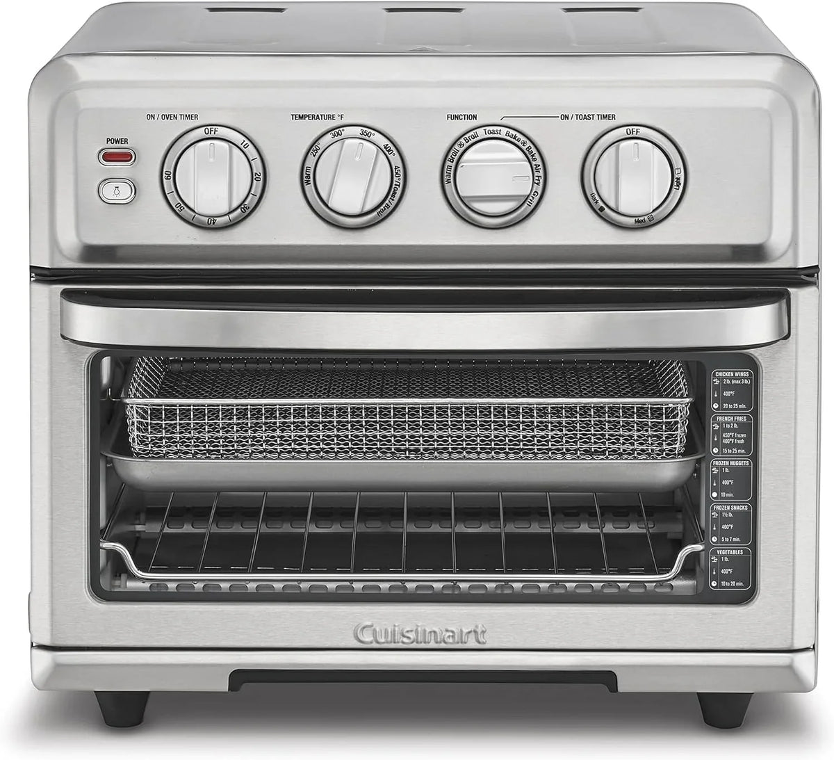 Cuisinart Air Fryer Toaster Oven, 1800W, 8-in-1 with Air Fry, Convection, Broil & Warm