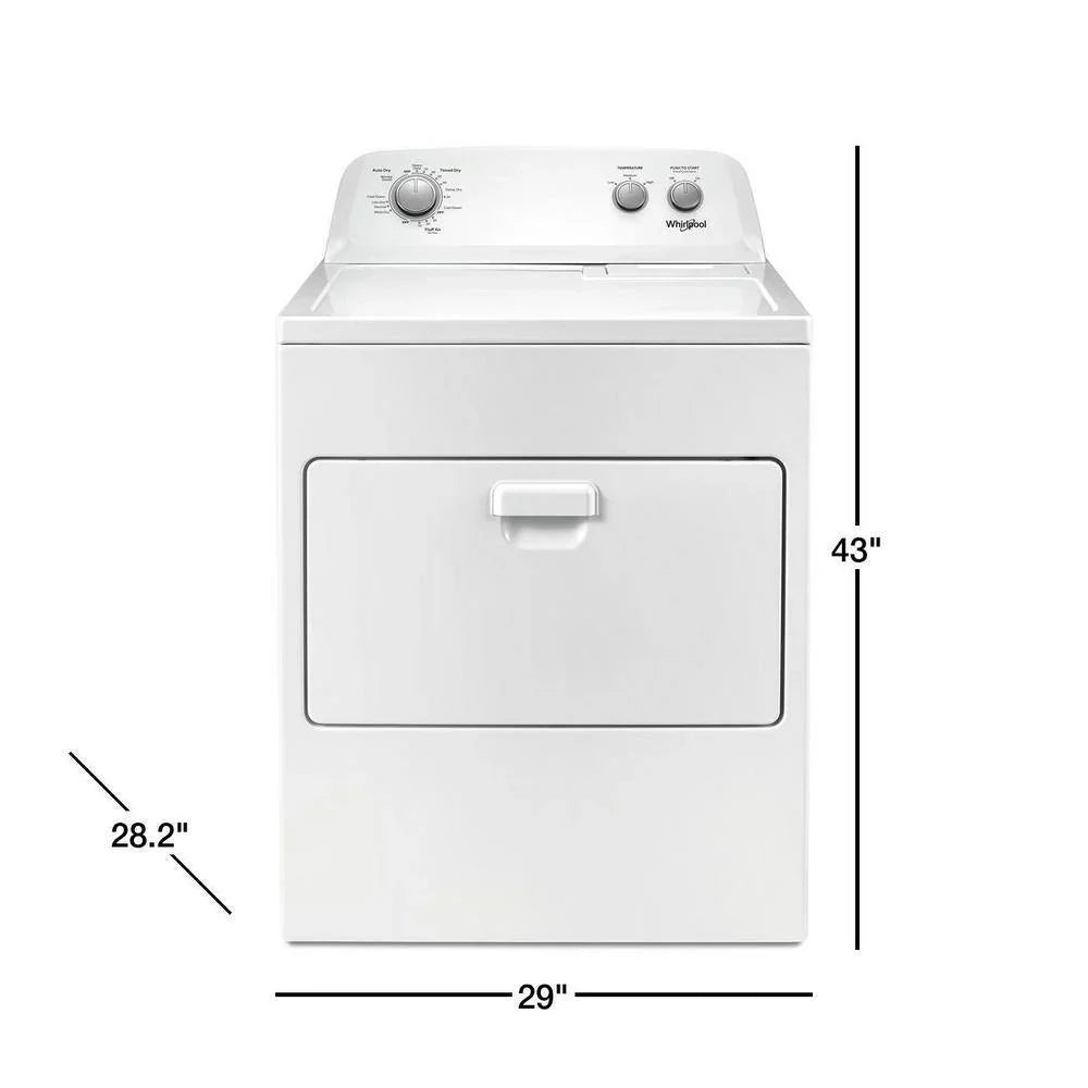 7.0 cu. ft. Electric Dryer, AutoDryTM System, Wrinkle ShieldTM, White