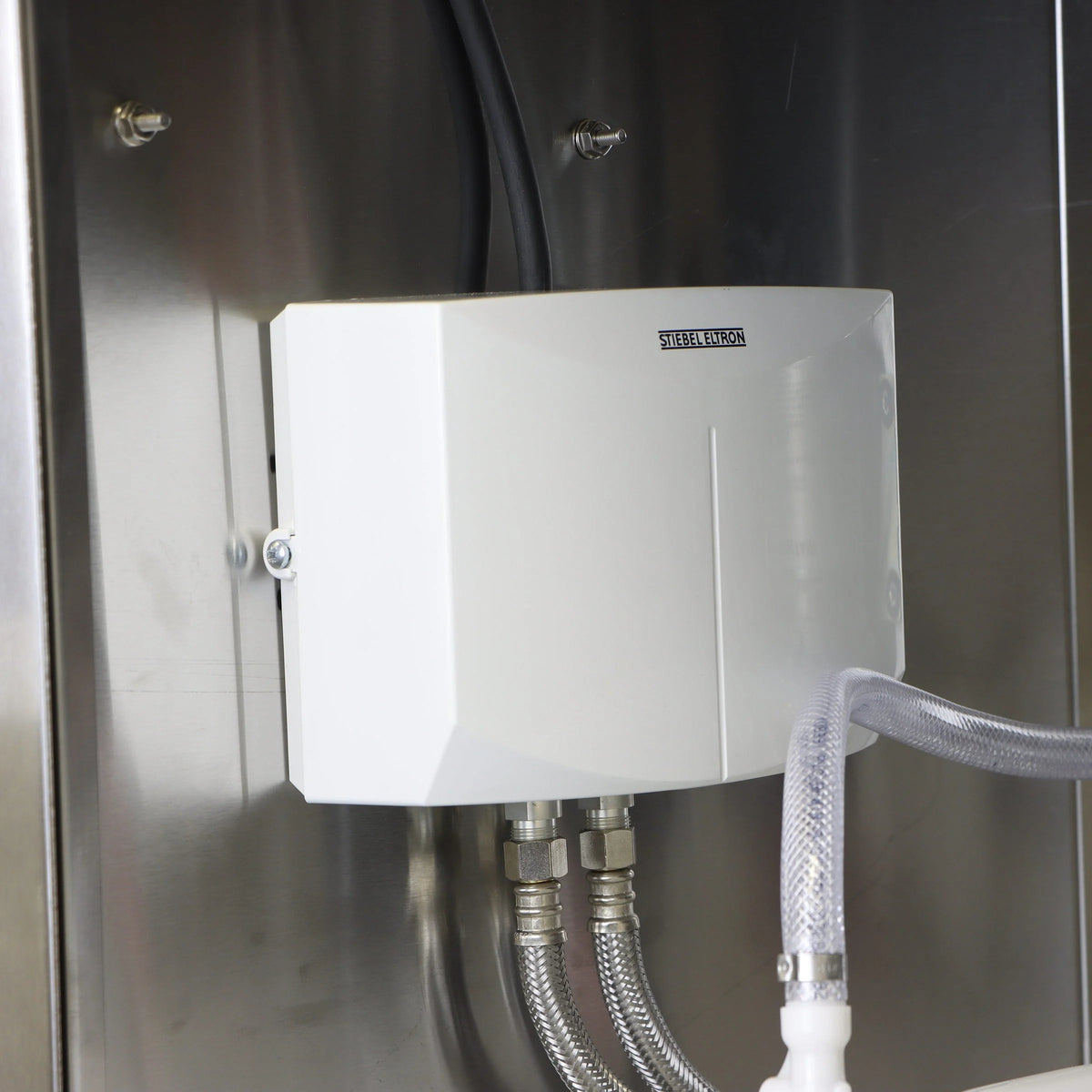 Electric Portable Sink, with Hot Water Heater and Pump - Movable Steel Hand Washing Sink