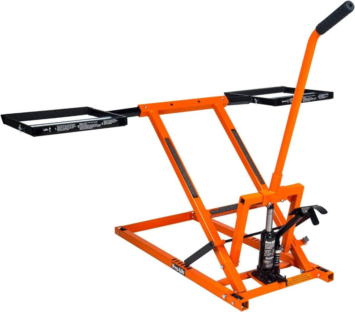 Pro-LifT Lawn Mower Lift Jack - 350 Lbs Capacity for Tractors and Zero Turn Lawn Mowers