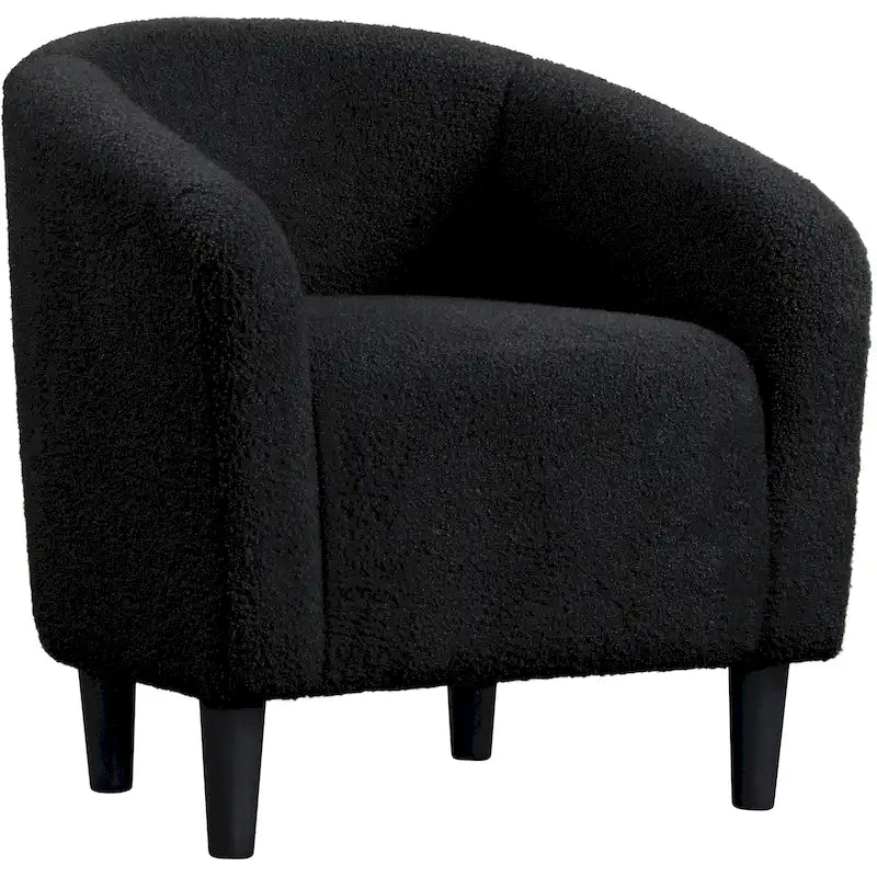 Yaheetech Club Chair Accent Barrel Chair Upholstered Arm Chair