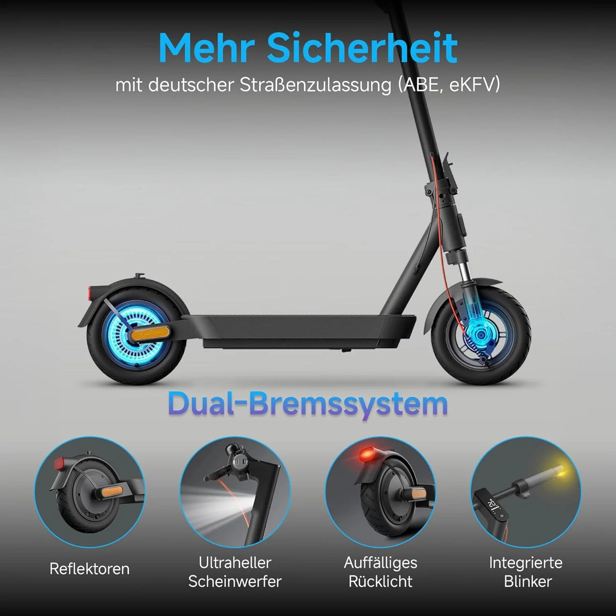 Xiaomi E-Scooter with German Road Legal (Max 20 km/h, Up to 70 km Range & 25 Percent Incline, Pneumatic Tyres, Dual Brakes, Display, Aluminium Body, App)