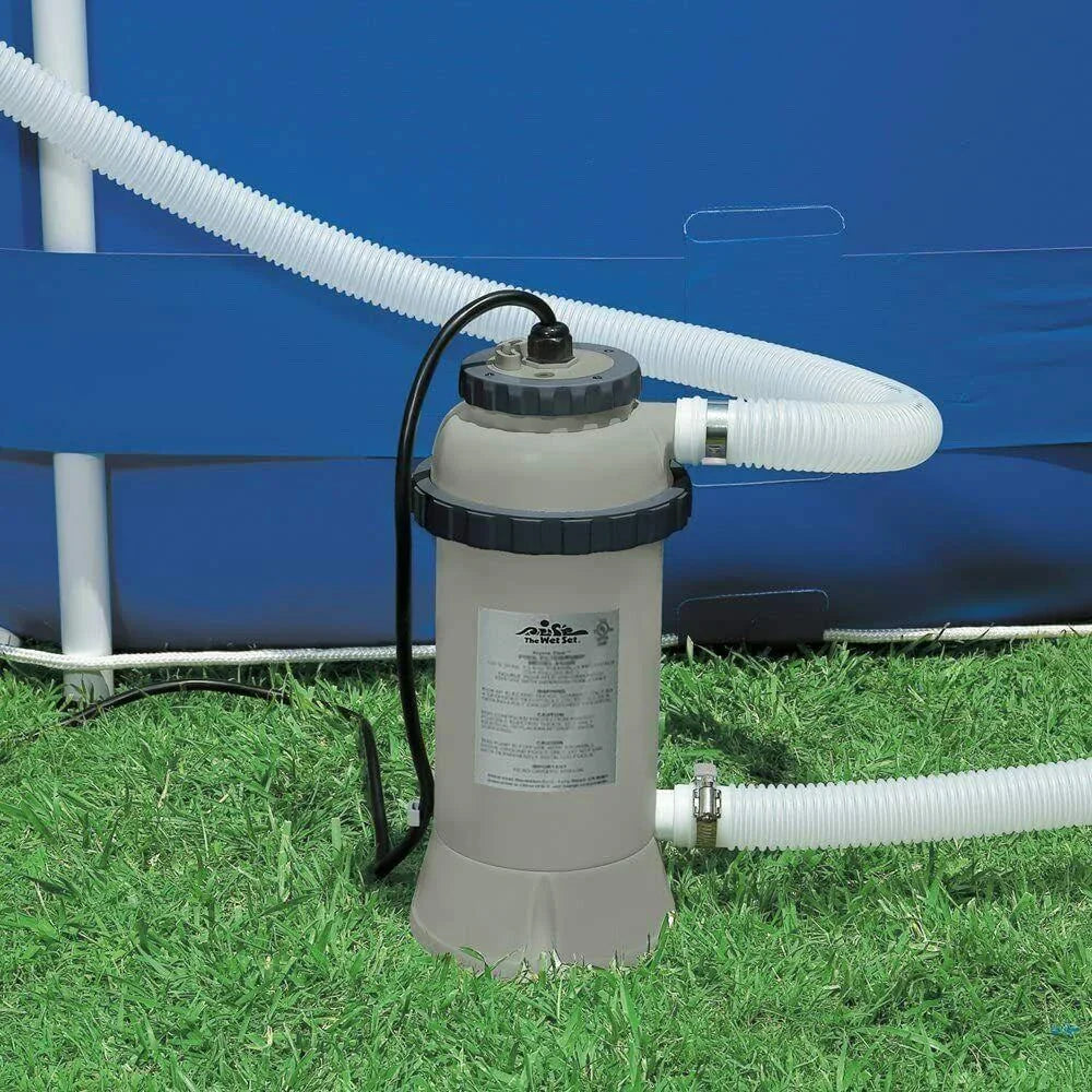 Intex 28684 Electric Pool Heater, 3000W, for Above Ground Pools up to 179 7/8in, Auto Shut-off