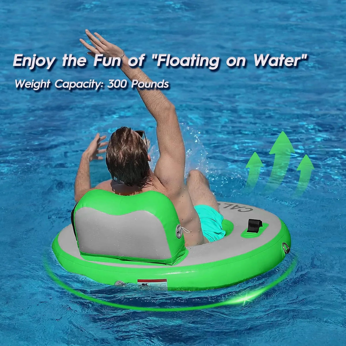 Round Floating Ring Hammock - Heavy Duty Inflatable Raft