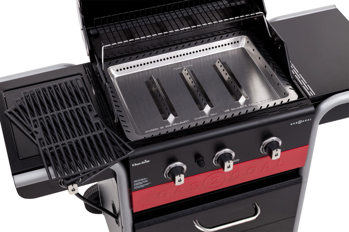 Gas2Coal 3-Burner LP Gas & Charcoal Outdoor Combination Grill