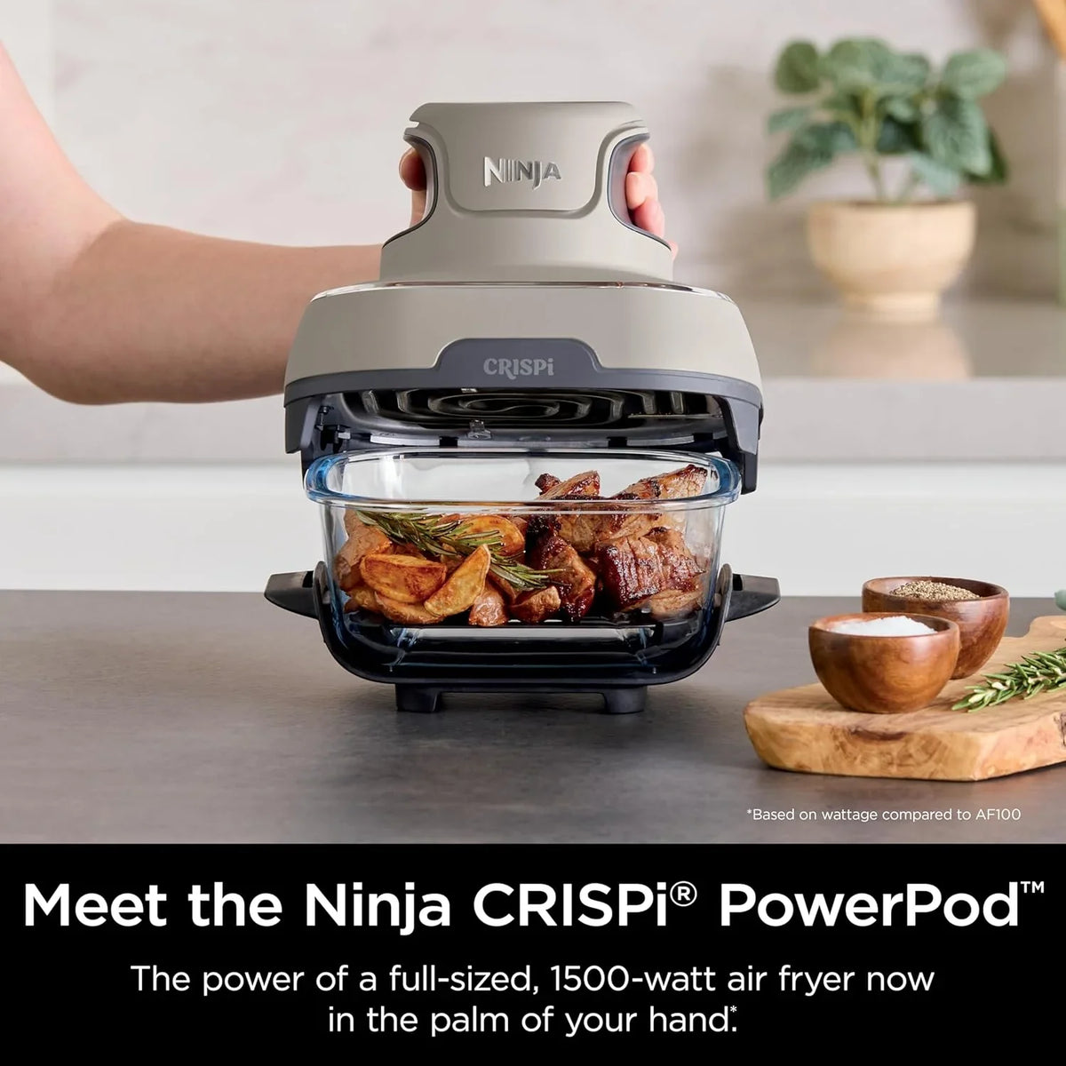 Ninja Crispi 4-in-1 Portable Glass Air Fryer Cooking System