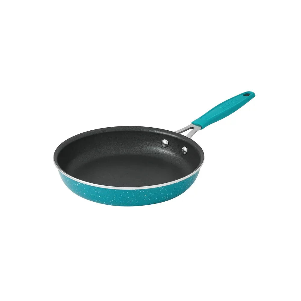 The Pioneer Woman Brilliant Blooms 38-Piece Cookware Set, Teal – Complete Kitchen Solution with Floral Design