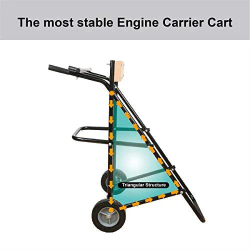 LEADALLWAY Boat Motor Stand, Heavy Duty Pro Outboard Engine Carrier Cart Dolly