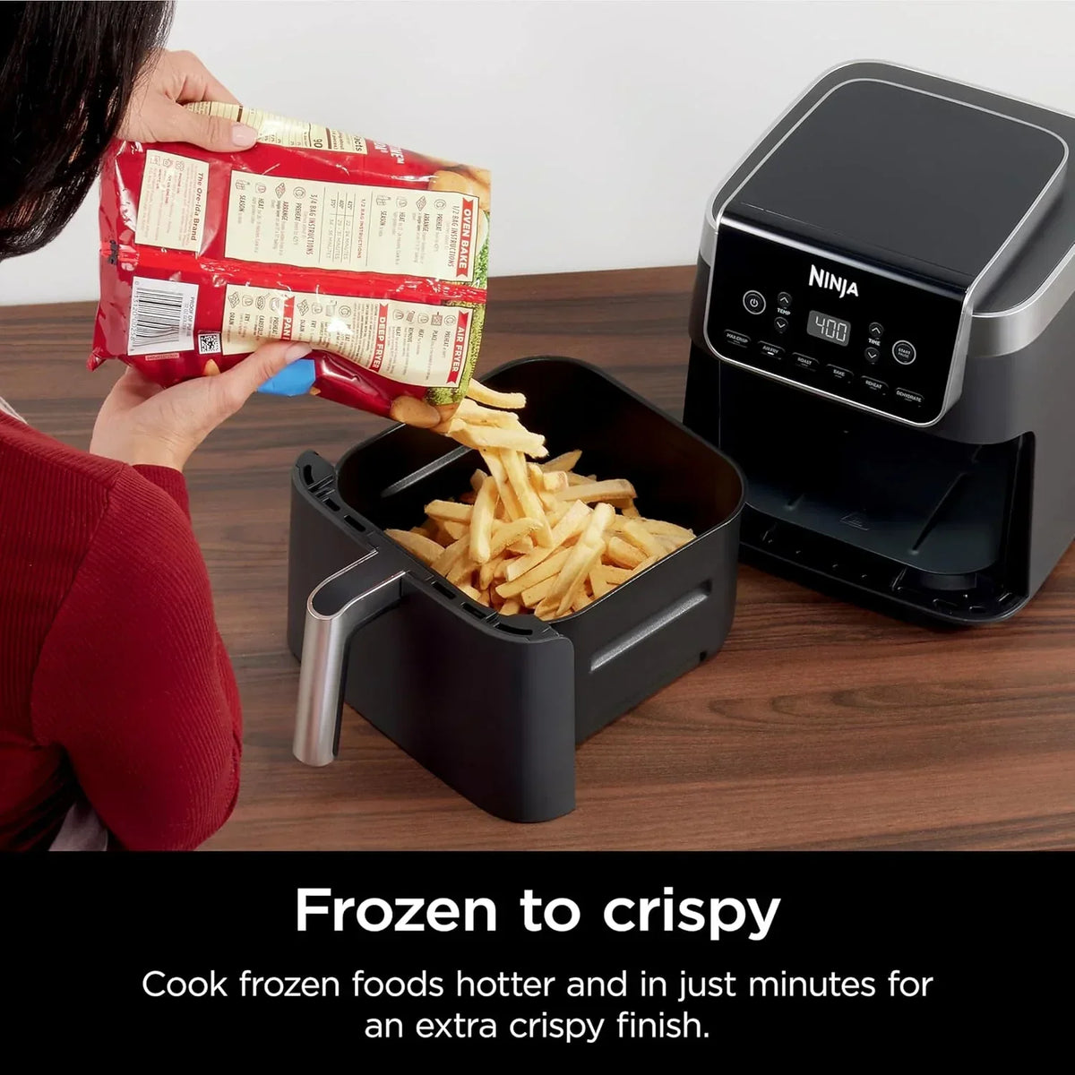 Ninja Air Fryer Pro XL 6-in-1 with 6.5 QT Capacity Max Crisp Air Fry Air Roast Bake